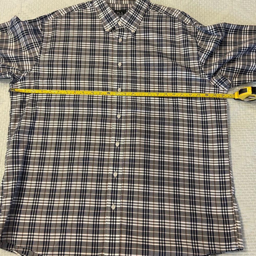 Jos. A. Bank size XL plaid dress shirt - Picture 5 of 6